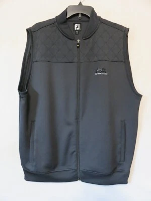 NWOT Firethorne Country Club Golf Club FootJoy Dark Grey Full Zip Vest Large - Image 1 of 4
