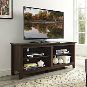 Walker Edison Wren Classic 4 Cubby TV Stand for TVs up to 65 Inches NB30 - Picture 1 of 4