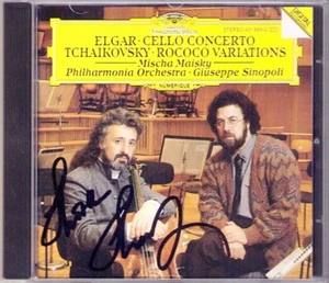 Mischa MAISKY Signiert ELGAR Cello Concerto TCHAIKOVSKY Rococo Vari SINOPOLI CD - Foto 1 di 1