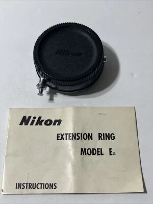 Nikon F Extension Ring Model E2 adaptor With Instructions Book! - Image 1 of 4