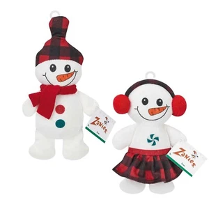 Juguete para perro búfalo a cuadros nieve niños adorable peluche de vacaciones alegre acogedor juego de invierno - Imagen 1 de 9