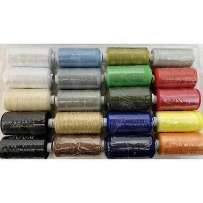 Nähgarn Set Syngarn 10000 Meter Garn Faden Nähen 20 x 500m Rolle Bunte Farben - Bild 1 von 3