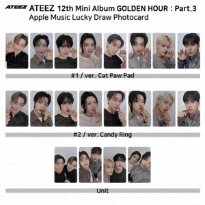 ATEEZ 12th Mini Golden Hour Part.3 Applemusic Luckydraw Photocard KPOP K-POP - Bild 1 von 41