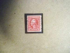 USA Used, 1914 Issue, 2 Cent Washington, Perf 10 Vertical Coil SL WTMK - Picture 1 of 1