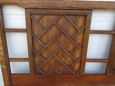 Cabecero Calado Tamaño Queen Indias Occidentales Madera Chinoiserie Chino Chippendale Chino Foto 1 de 4