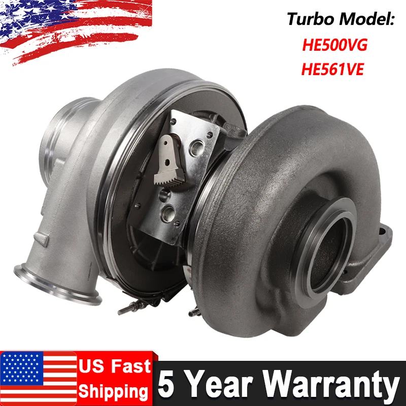 HE561VE HE500VG Turbo Turbocharger For Cummins ISX ISX07 Volvo VNL 2005-2013 US - Изображение 1 из 4