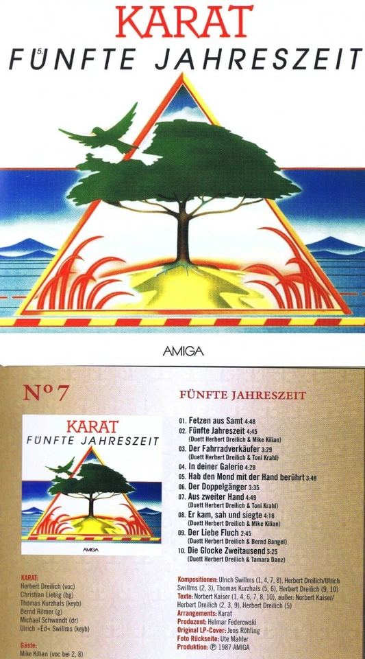 Karat "Fünfte Jahreszeit" 6. Werk bei Amiga, von 1987! Mit 10 Songs! Neue CD! - Bild 1 von 1