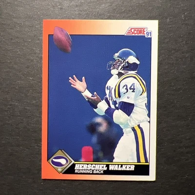 1991 Score - Herschel Walker #348 - Image 1 of 2