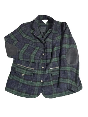 LL Bean It# 298215 Silk/wool Blend Green Blazer/jacket Women Sz. 1X - Image 1 of 4