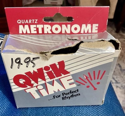 Metrónomo de cuarzo Qwik Time 1995 vintage ¡Funciona! Foto 1 de 4