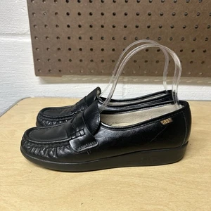 SAS Penny Loafer Damen schwarz Leder Slipper Schuhe Größe 6 S schmal - Bild 1 von 9