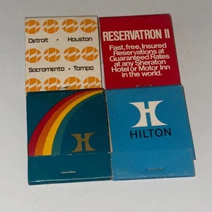 Hilton und Sheraton Hotels Vintage Streichholzschachteln 4 Stück - Bild 1 von 3