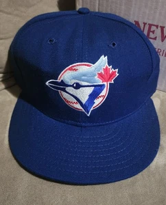 1992 Toronto Blue Jays Team Game Issued Hat Rare Blue Logo Man New Era Pro 7 1/4 - Picture 1 of 6