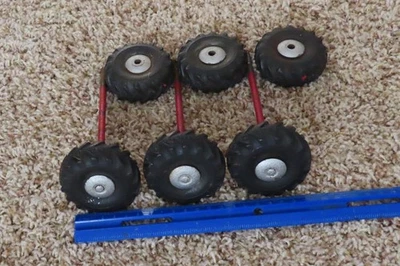 structo road grader solid rubber tires 2.75 od 1 inch wide axles 7 in 1950s - Image 1 of 3