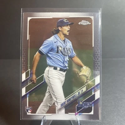 2021 Topps Chrome Update Brent Honeywell Jr. RC RC Tampa Bay Rays #USC59 170772 - Image 1 of 2
