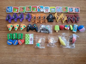 SET 48 Schule Radierer Bleistiftspitzer Dr. Seuss Pizza Controller Rabbit Marvel - Bild 1 von 6