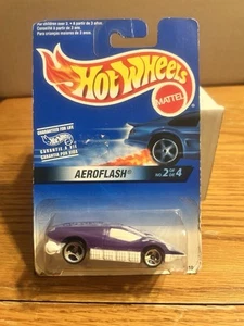 1996 Hot Wheels 2/4 AEROFLASH Purple-White w/Chrome 3 NOS - Bild 1 von 4