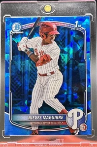 Nieves Izaguirre 1st Sapphire 2025 Bowman Chrome Sapphire Phillies #BCP-232 - Picture 1 of 2