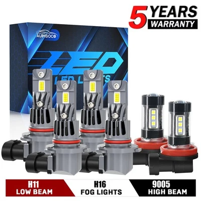 Faro LED alto/bajo + luces antiniebla 10000 k para Chrysler 200 Limited sedán 2016-2017 Foto 1 de 4