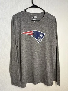 New England Patriots Shirt Men’s Large Gray TX3 Cool Long Sleeve NFL Football - Bild 1 von 4