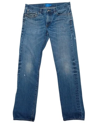 Pantalones de mezclilla Club Monaco para hombre 33x32 azul índigo japonés pierna recta hechos en Japón Foto 1 de 4