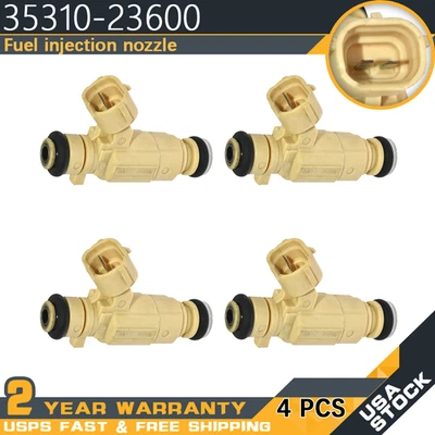 4Pcs 35310-23600 Fuel Injectors For 01-08 Hyundai  Santa Fe Tucson Kia Soul Foto 1 de 4