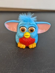 Vintage McDonalds Furby Happy Meal Toy 1998 Blue/Red Pink ears Toy Figure - Picture 1 of 11