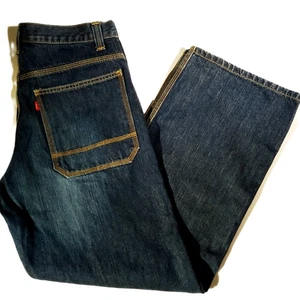 Levi's 701S Herrenjeans 34 x 32 Medium Wash gerades Bein lockere Passform gebraucht, in einwandfreiem Zustand - Bild 1 von 11