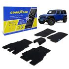 Car Floor Mats All Weather Liners for 18-24 Jeep Wrangler JL WATER-TRAP Black