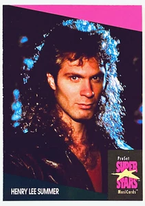 HENRY LEE SUMMER  ProSet SuperStars MusiCards 1991 USA 1st Ed. CHASE CARD  34Yrs - Picture 1 of 2