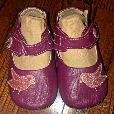 Baby Girls LIVIE & LUCA 12-18m PIO PIO Leather Mary Jane Ballet Flats Shoes 5 5c - Image 1 of 4