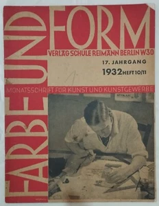 FARBE UND FORM - RARE GERMAN GRAPHIC MAGAZINE 1932 ISSUE - Picture 1 of 6