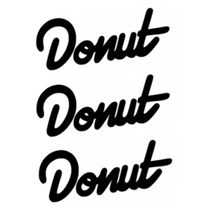 Donut Media Decal Die Cut Vinyl Sticker Graphics Logo Media YouTube - Any Size - Bild 1 von 1