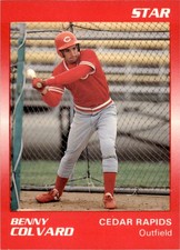 1989 Star #197 Benny Colvard Cedar Rapids Reds