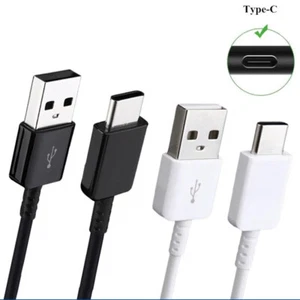 Câble Chargeur Noir/Blanc 3A Charge Rapide Universel Type C USB-C Vers USB-A - Imagen 1 de 9