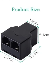 Bandridge 2-Wege TELECOM Splitter 6P4C/RJ11 BUCHSE - 2 X 6p4C/RJ11 BUCHSE ADAPTER - Bild 1 von 6