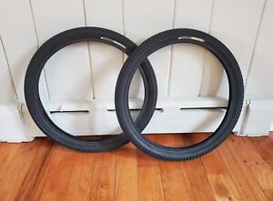 PAIR - HARO MULTISURFACE 3 MID SCHOOL BMX FREESTYLE BICYCLE TIRES 20 X 2.1