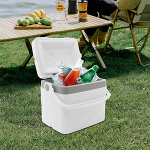 Camping Ice Boxes & Coolers, Smal, Compact Insulated Cooler, Portable Ice Box - Picture 1 of 10