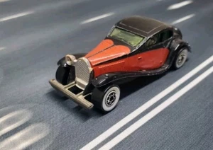 Vintage 1980 Hot Wheels Black/Red '37 Bugatti Blackwall Hong Kong - Picture 1 of 7