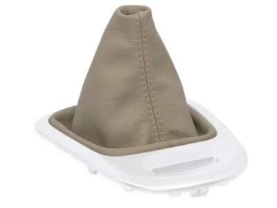 POUR RENAULT SCENIC 3 2009-2016 SOUFFLET LEVIER DE VITESSE CUIR BEIGE