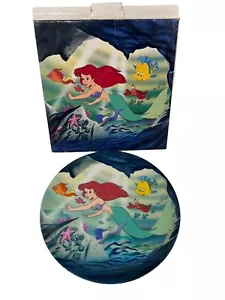 Disney Little Mermaid Plate Porcelain Japan Collectible Flounder Sebastian Rare - Picture 1 of 6