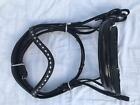 Leather Bridle with Patent Noseband and Anatomic shape Head piece Free Ship