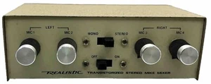 Vintage Realistic Transistorized Mono/Stereo Mike Mixer - Mic Mixer - - Picture 1 of 4