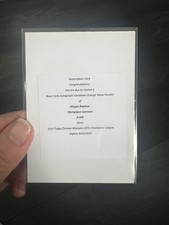 Topps Chrome Womens Champions League Megan Rapinoe /25 Auto Redemption Card