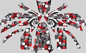 Graphic kit for 2010-2013 Honda CRF 250 CRF250 Skull Decal fender shrouds - Foto 1 di 1