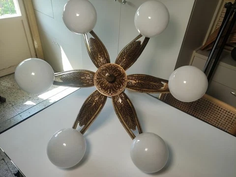 Ceiling light, Mid Century Modern, Art Deco, Empire, Hollywood Regency, Gatsby Cover