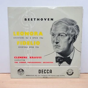 LW 5165 BEETHOVEN Leonora Overture VIENNA PHIL KRAUSS DECCA MONO 10"LP EX - Picture 1 of 5