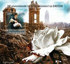 Zweiter Weltkrieg 1945 Bombardierung Dresdens/Stadtruinen/Frauenkirche/Mädchenstempelblatt