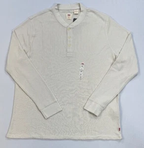 Men's Levi's Thermal Henley Standard Fit Long Sleeve Shirt - Picture 1 of 3