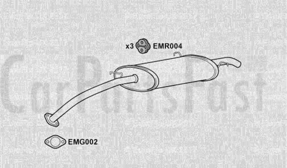 EXMA6034 Escape Trasero Caja Mazda 626 2.0 Diesel Hatchback 05/1994 A 12/1995 Foto 1 de 1